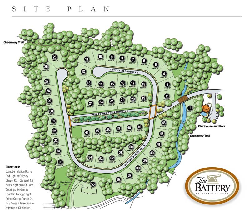 Site Plan - The Battery Homes